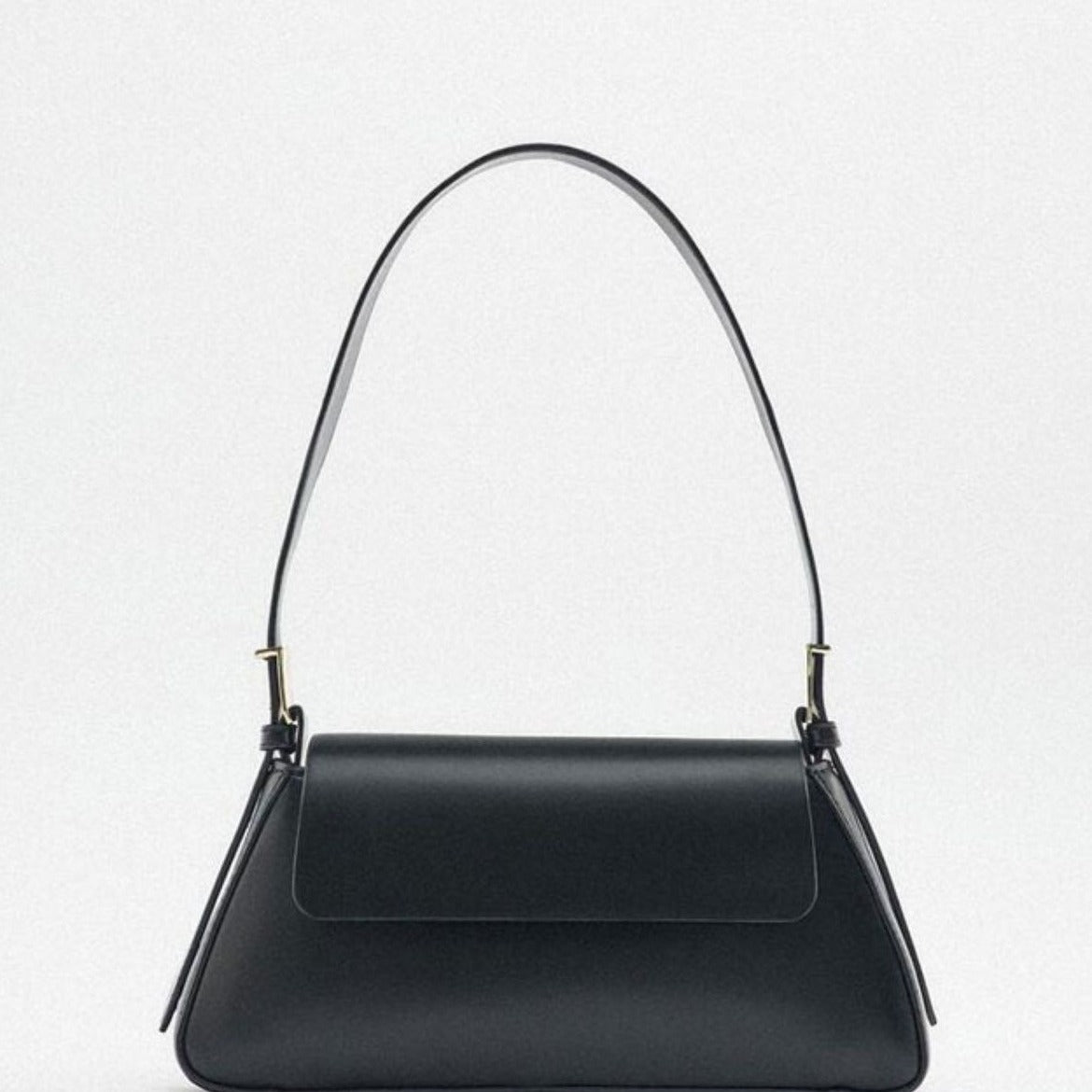 Solid-color Soft-texture Versatile Crossbody Underarm Baguette Trendy Mini Bag