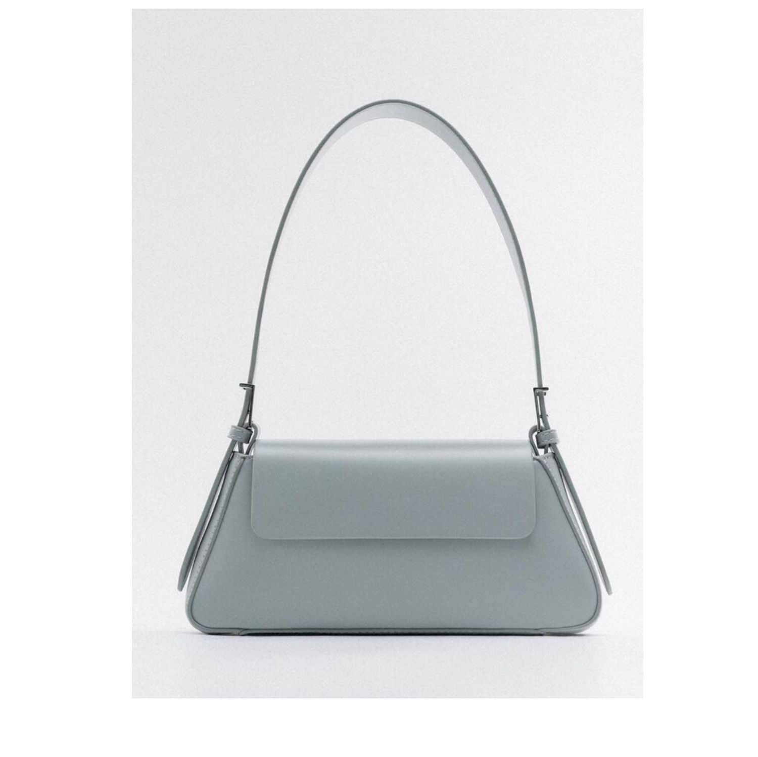 Solid-color Soft-texture Versatile Crossbody Underarm Baguette Trendy Mini Bag